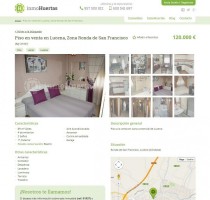 Captura nueva web inmohuertas