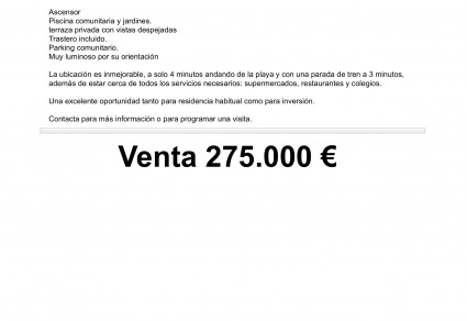 Piso costa en venta en Fuengirola, Zona Torreblanca
